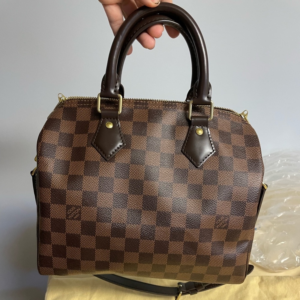 ***SOLD Louis Vuitton Speedy Bandoulière 25 in Damier Ebene